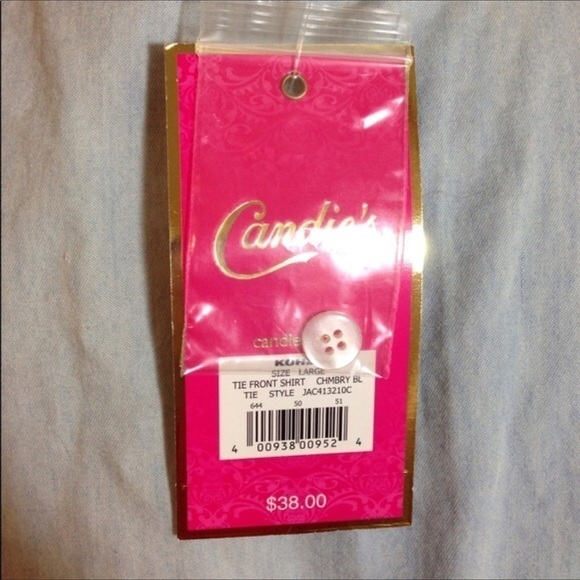 NEW Candie’s Jean Embellished Top L - Picture 4 of 4